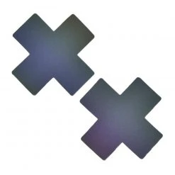 Neva Nude Rainbow Reflective Cross Pasties Accessories 4 Neva Nude Rainbow Reflective Cross Pasties Accessories