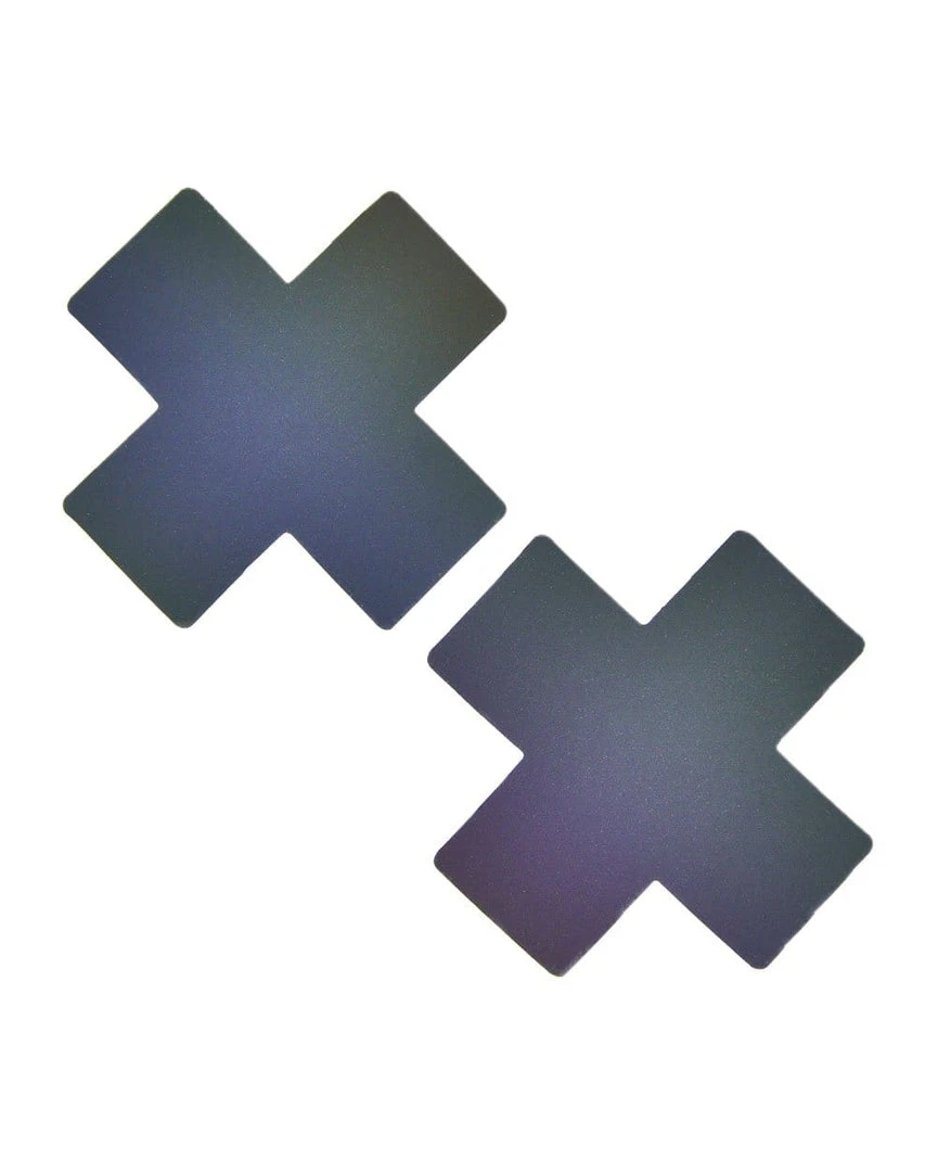 Neva Nude Rainbow Reflective Cross Pasties Accessories 2 Neva Nude Rainbow Reflective Cross Pasties Accessories