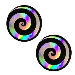 Neva Nude Spiral Hologram Pasties