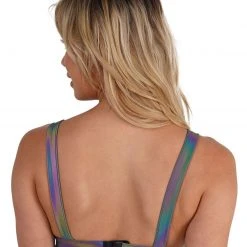 OhYes Night Mobbin' Rainbow Reflective Crop Top