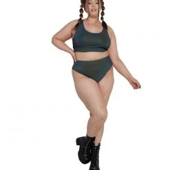 Cherry Mellow, Inc. Nightlife Reflective Crop Top