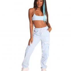 Hot & Delicious Black Bead Clothing Nitro Crop Top