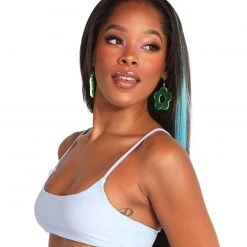 Hot & Delicious Black Bead Clothing Nitro Crop Top