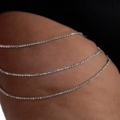 OhYes Starry Nights Rhinestone-Studded Chain Hi-Waist Bottoms