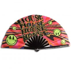 Pashminas & Festival Accessories One Stop Rave House Head UV Hand Fan