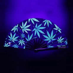 Accessories One Stop Rave UV Mary Jane Hand Fan