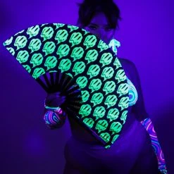 One Stop Rave UV Reactive Stay Trippy Fan