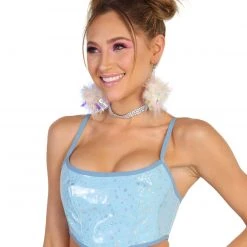 OhYes Oopsy Daisy Sparkly Corset Top