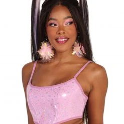 OhYes Oopsy Daisy Sparkly Corset Top