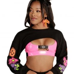 Rock & Rose PLUR Avenue Ultra Crop Top Clothing