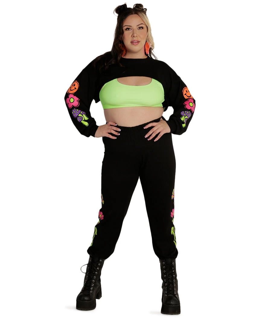 Rock & Rose Clothing PLUR Avenue Jogger Pants 10 Rock & Rose Clothing PLUR Avenue Jogger Pants