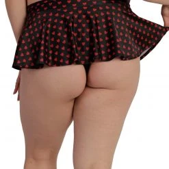 Dippin Daisies Clothing Paint It Red Heart Mini Skater Skirt