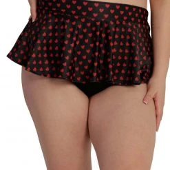 Dippin Daisies Clothing Paint It Red Heart Mini Skater Skirt