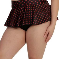 Dippin Daisies Clothing Paint It Red Heart Mini Skater Skirt