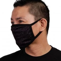 INTO THE AM Paint Splatter Black Face Mask