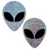 Pastease Silver Glitter Alien Pasties Accessories