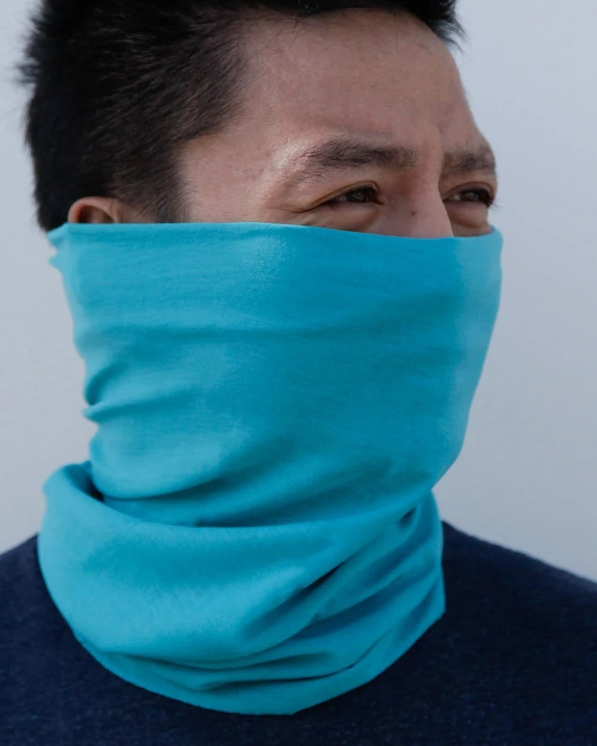 INTO THE AM Masks & Bandanas Clear Day Blue Seamless Mask Bandana 2 INTO THE AM Masks & Bandanas Clear Day Blue Seamless Mask Bandana