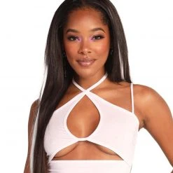 Cherry Mellow, Inc. Perfect Stranger Cutout Cropped Top