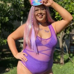 Body Language Mesh Thong Bodysuit