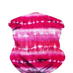 INTO THE AM Pink Sherbert Tie-Dye Seamless Mask Bandana Masks & Bandanas