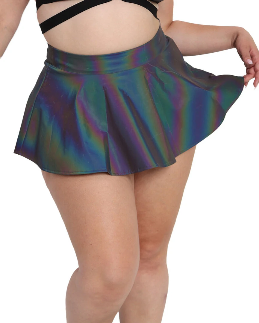 OhYes Pretty Flirty Reflective Skater Skirt Clothing 8 OhYes Pretty Flirty Reflective Skater Skirt Clothing