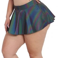 OhYes Pretty Flirty Reflective Skater Skirt Clothing 20 OhYes Pretty Flirty Reflective Skater Skirt Clothing