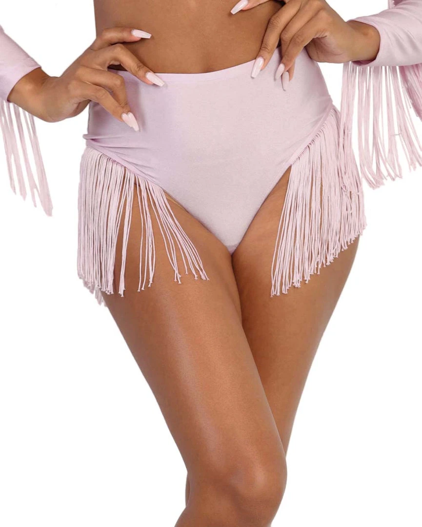 OhYes Princess PLUR Fringe Hi-Waist Bottoms Clothing 1 OhYes Princess PLUR Fringe Hi-Waist Bottoms Clothing