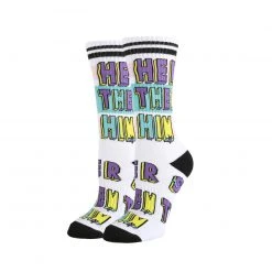 JY Designs And Creations Pronouns Socks Accessories