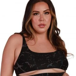 Dippin Daisies Tops Psychedelic Chick Reflective Cut Out Top