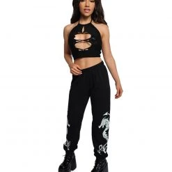 Rock & Rose Clothing Dare Me 2 Dragon Glow In The Dark Joggers