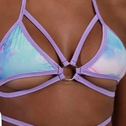 Rolita Couture Pastel Tie-Dye Butterfly Kisses Wrap Top