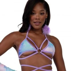 Rolita Couture Pastel Tie-Dye Butterfly Kisses Wrap Top