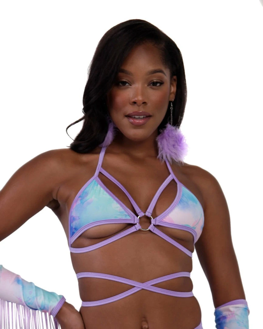 Rolita Couture Pastel Tie-Dye Butterfly Kisses Wrap Top 1 Rolita Couture Pastel Tie-Dye Butterfly Kisses Wrap Top