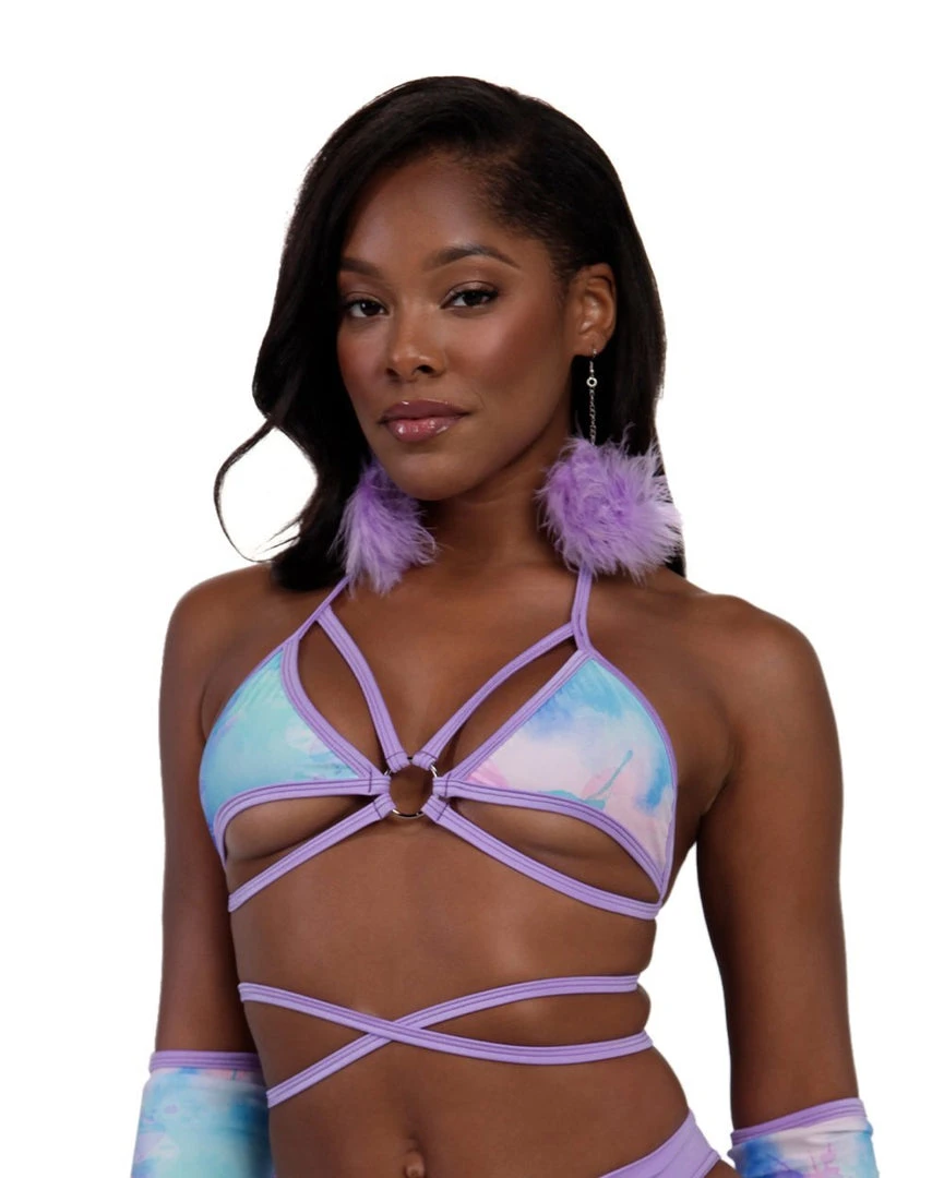 Rolita Couture Pastel Tie-Dye Butterfly Kisses Wrap Top 4 Rolita Couture Pastel Tie-Dye Butterfly Kisses Wrap Top