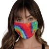 INTO THE AM Rainbow Tie-Dye Face Mask