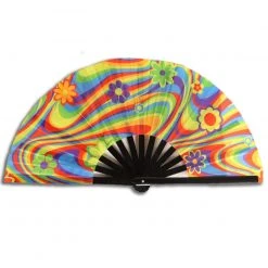 Andrew - Agent Rainbow Daisy Trip Hand Fan