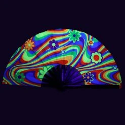 Andrew - Agent Rainbow Daisy Trip Hand Fan