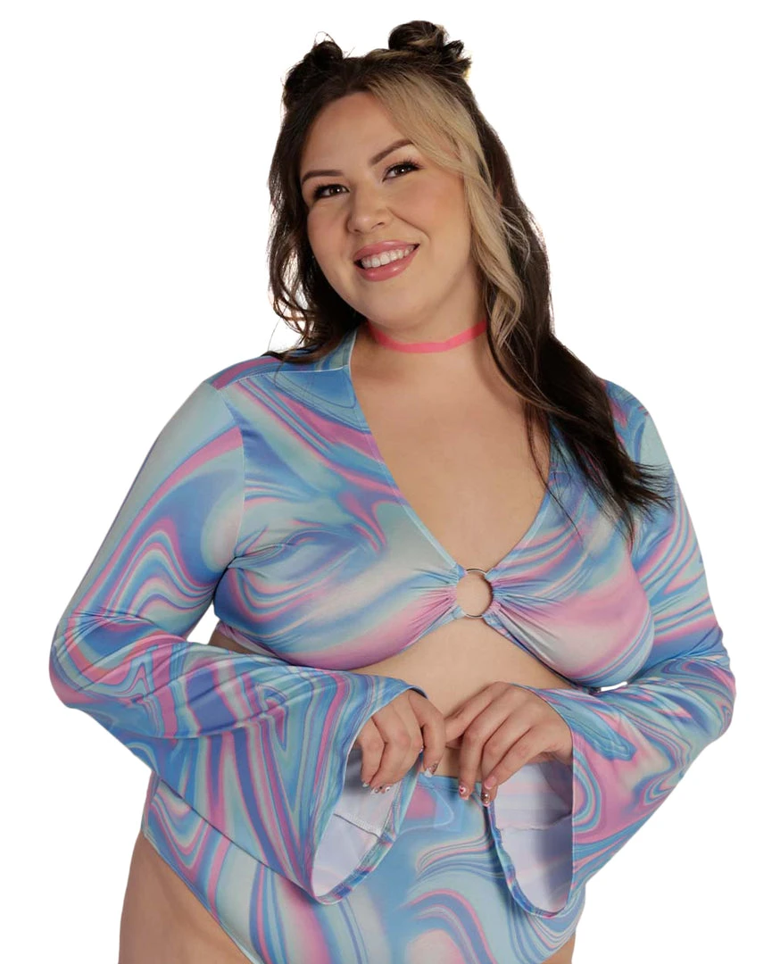 Cherry Mellow, Inc. Rainbow Swish O-Ring Top 6 Cherry Mellow, Inc. Rainbow Swish O-Ring Top