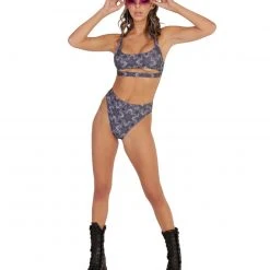 Dippin Daisies Recycled Fabric Enchanted Flower Hi-Waist Bottoms