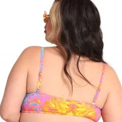 Dippin Daisies Recycled Fabric Liquid Rainbow Underboob Cutout Top 20 Dippin Daisies Recycled Fabric Liquid Rainbow Underboob Cutout Top