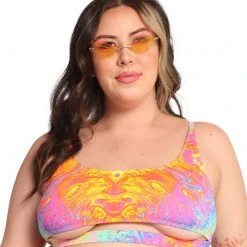Dippin Daisies Recycled Fabric Liquid Rainbow Underboob Cutout Top 16 Dippin Daisies Recycled Fabric Liquid Rainbow Underboob Cutout Top
