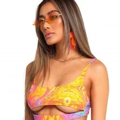Dippin Daisies Recycled Fabric Liquid Rainbow Underboob Cutout Top 13 Dippin Daisies Recycled Fabric Liquid Rainbow Underboob Cutout Top
