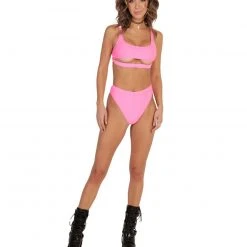 Dippin Daisies Recycled Fabric Malibu BB Cutout Crop Top