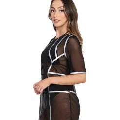 Banjul Clothing Reflective Wave Mesh Oversized Tee