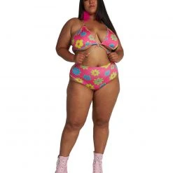 Cherry Mellow, Inc. Retro Trip Daisy Hi-Waist Bottoms Clothing