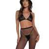Trinity Tribe Ride'n Flirty Rhinestone Mesh Biker Shorts Set