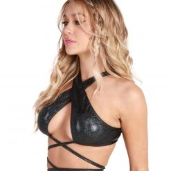 Rolita Couture Goddess Wrap Top Clothing