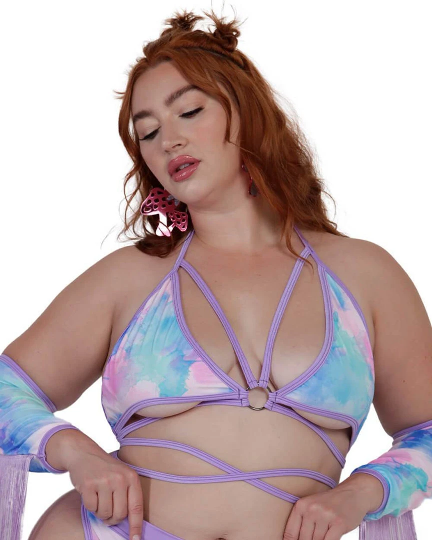 Rolita Couture Pastel Tie-Dye Butterfly Kisses Wrap Top 6 Rolita Couture Pastel Tie-Dye Butterfly Kisses Wrap Top