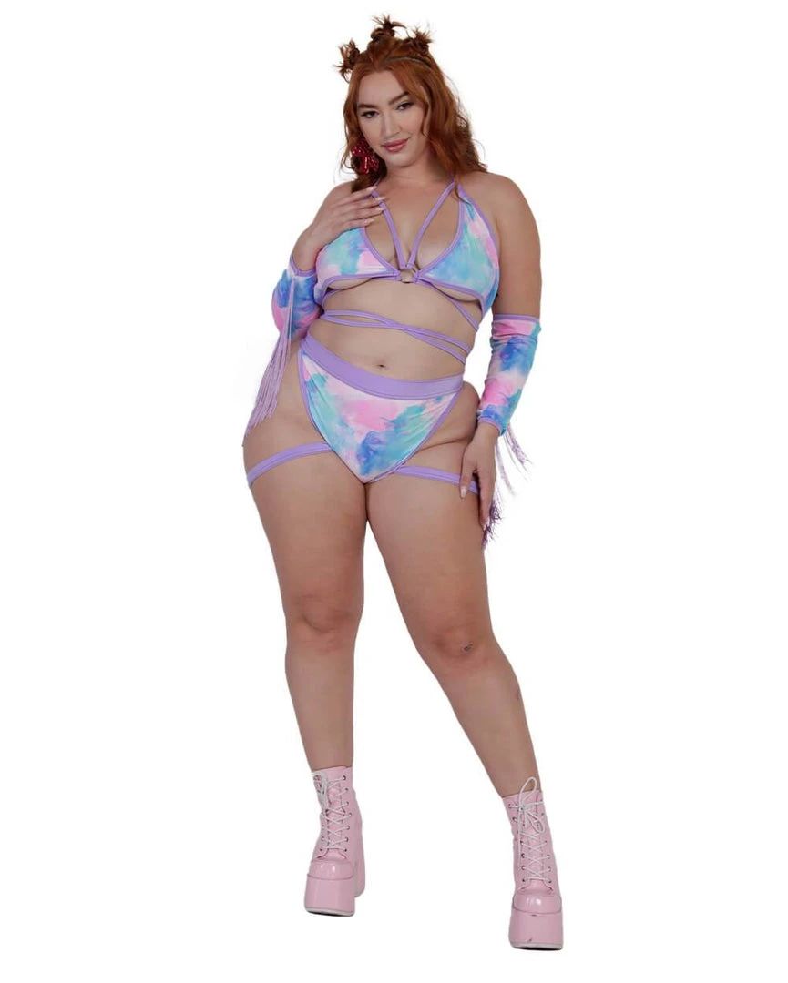 Rolita Couture Pastel Tie-Dye Butterfly Kisses Wrap Top 8 Rolita Couture Pastel Tie-Dye Butterfly Kisses Wrap Top