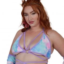 Rolita Couture Pastel Tie-Dye Butterfly Kisses Wrap Top 18 Rolita Couture Pastel Tie-Dye Butterfly Kisses Wrap Top